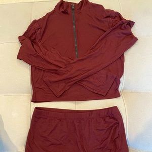 Long Sleeve Skirt Set